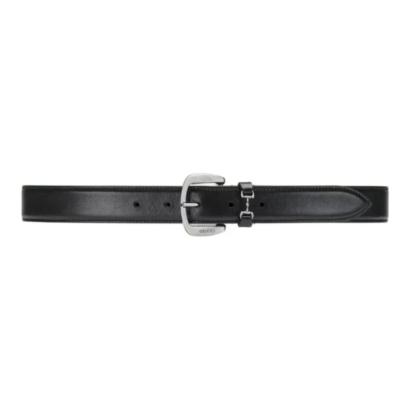 GUCCI Minimalist Style Casual Horsebit Pin Buckle Men's Width: 3cm-0