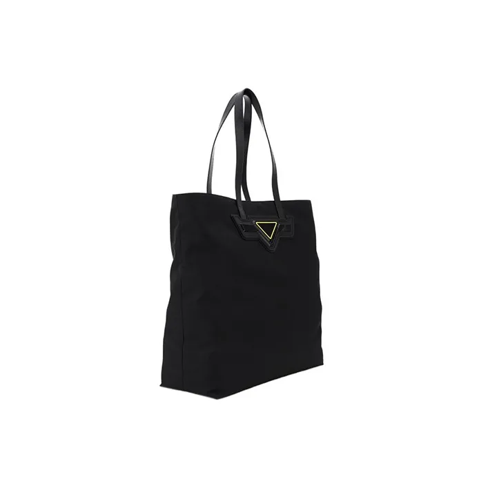 PRADA Nylon Tote Bag Shopping Bag Shoulder Bag Handbag Men's Black-3