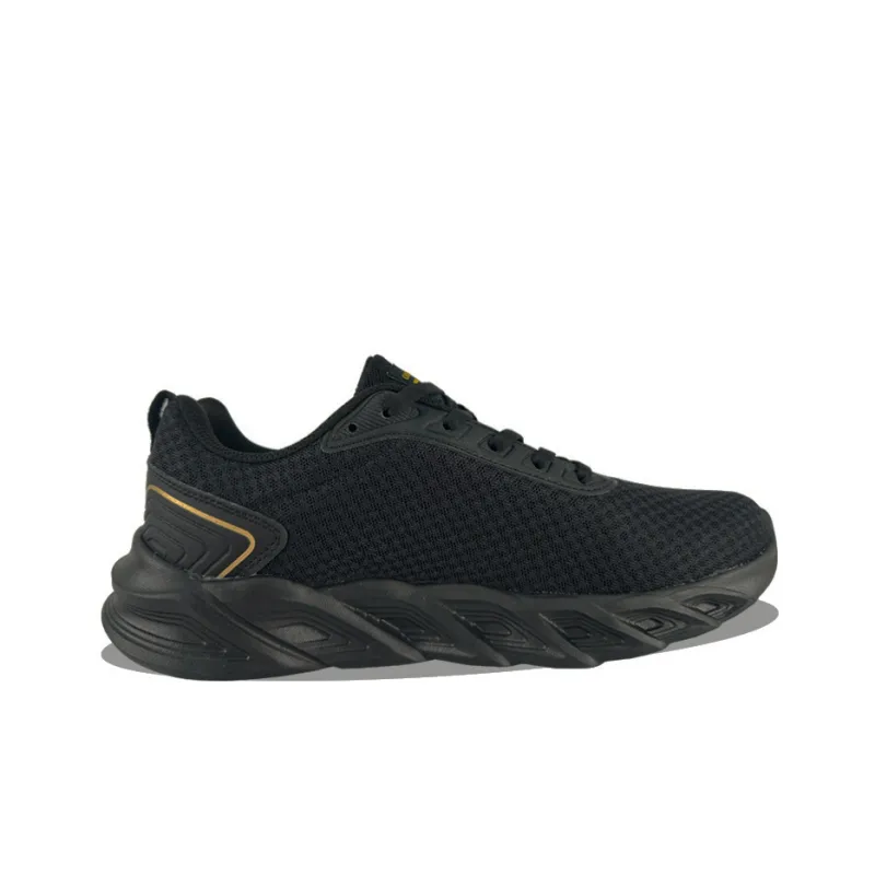 361° Lightweight And Breathable Low Top Running Shoes Men's Black Gold-1