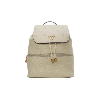 GUESS Artificial Leather Backpack Women's Gray
