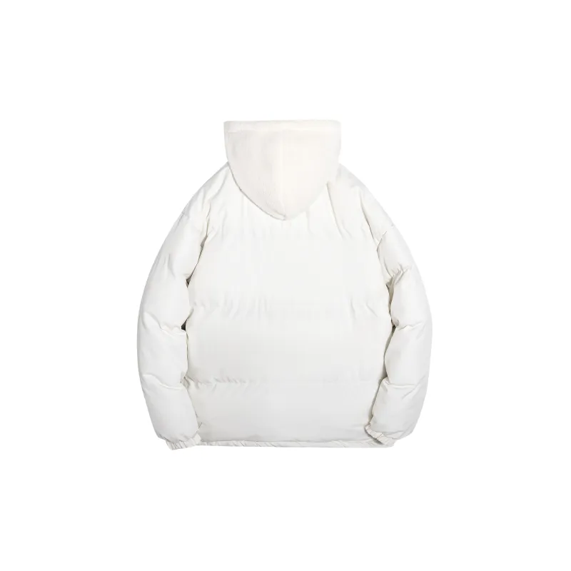 STNW Letter Hooded Loose Fit Thickened And Fleece Lined Puffer Jacket Unisex-7