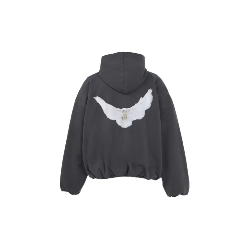 YEEZY X GAP X Balenciaga Dove Hoodie Dark Grey - POIZON