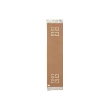 Givenchy Knit Scarves Men Brown/Beige