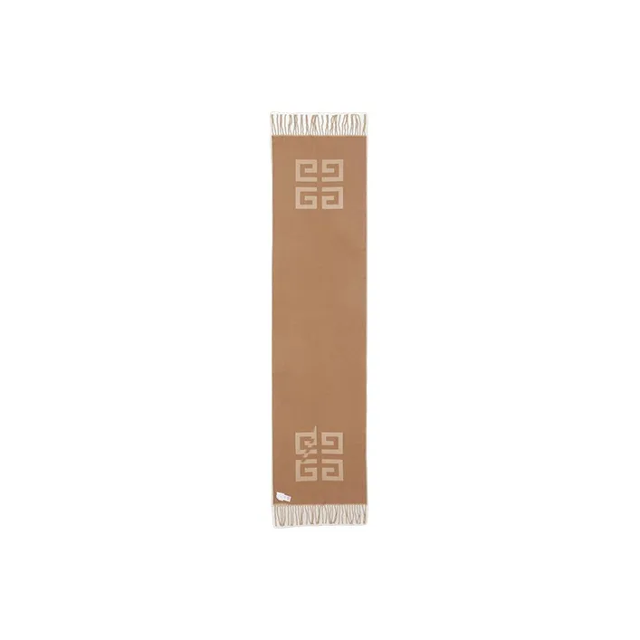 Givenchy Knit Scarves Men Brown/Beige-0