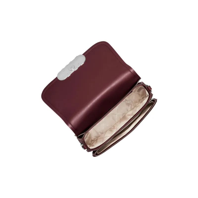 MICHAEL KORS PARKER Cow Leather Envelope Bag Shoulder Bag Crossbody Bag Medium Size Women's Grape Red-2
