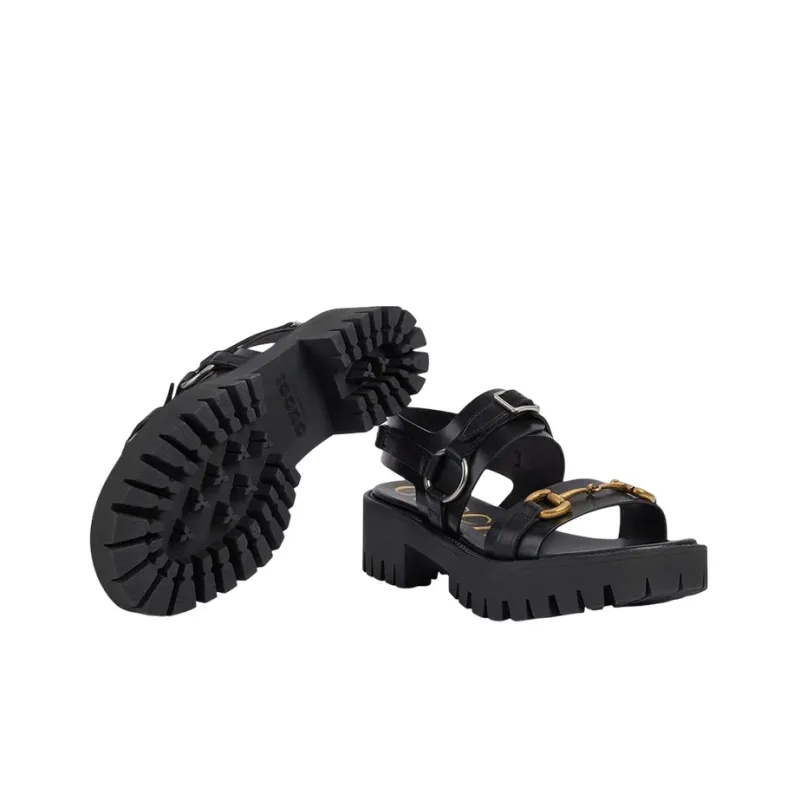 GUCCI Horsebit-detail Sandals-4