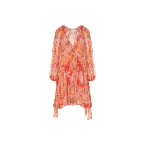 Zimmermann Long-Sleeved Dresses Women's Red