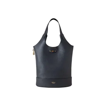 Mulberry Lily Calfskin Bucket Bag Tote Bag Shopping Bag Shoulder Bag Handbag Women's Black