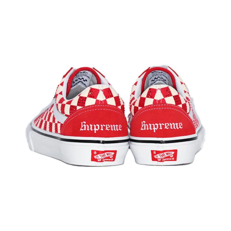 Vans Supreme X Swarovski X Skate Old Skool 'Red'-2