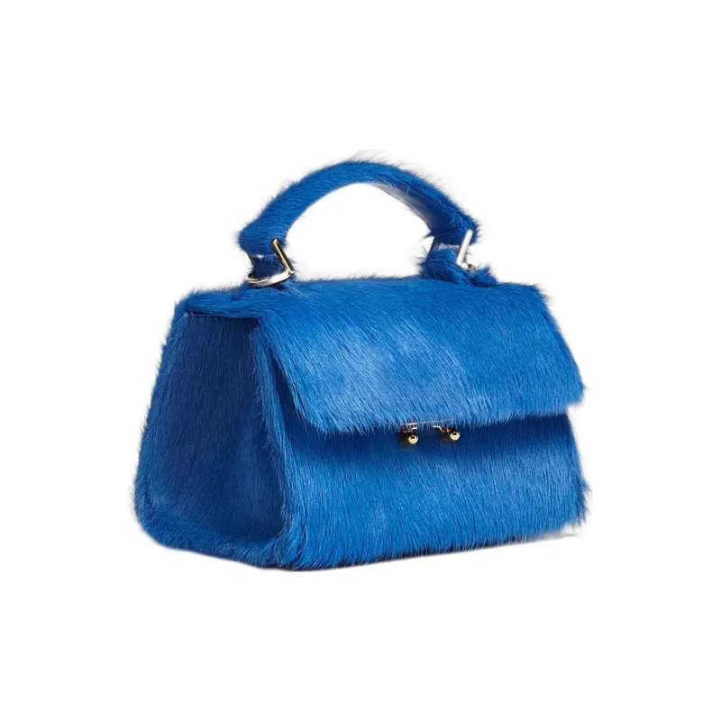 MARNI Calfskin Shoulder Bag Crossbody Bag Handbag Mini Women's Blue-1
