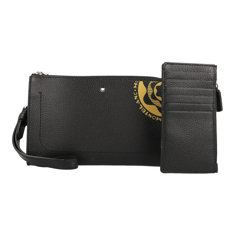 MONTBLANC Meisterstuck Soft Grain Leather Card Holder, Wallet Small Size Unisex Black-5
