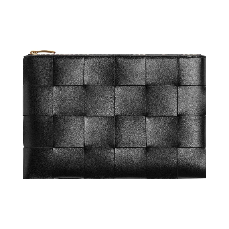 Bottega Veneta Intrecciato Zipped Clutch Bag-0