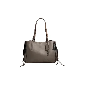 COACH Dreamer Smooth Leather Tote Bag Shopping Bag Shoulder Bag Handbag Large Size Women's Heather Gray