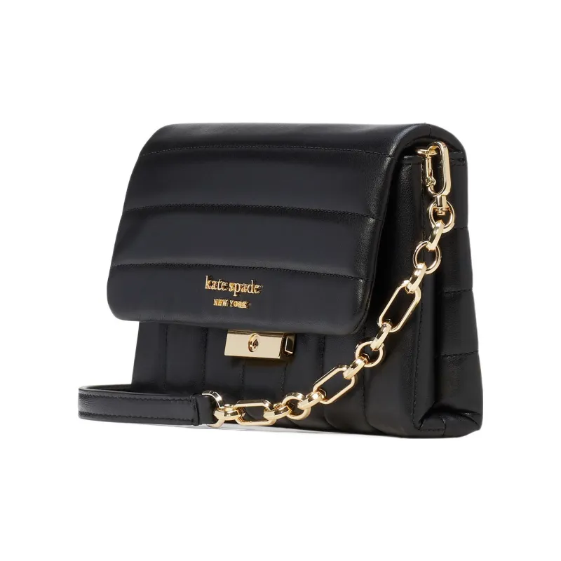 Kate Spade Carlyle Sheepskin Crossbody Bag Shoulder Bag Wallets Women's Black-1