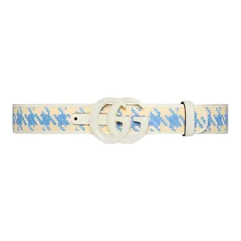 GUCCI Minimalist Style Woven Smooth Buckle Logo Emblem Women's Width: 4cm