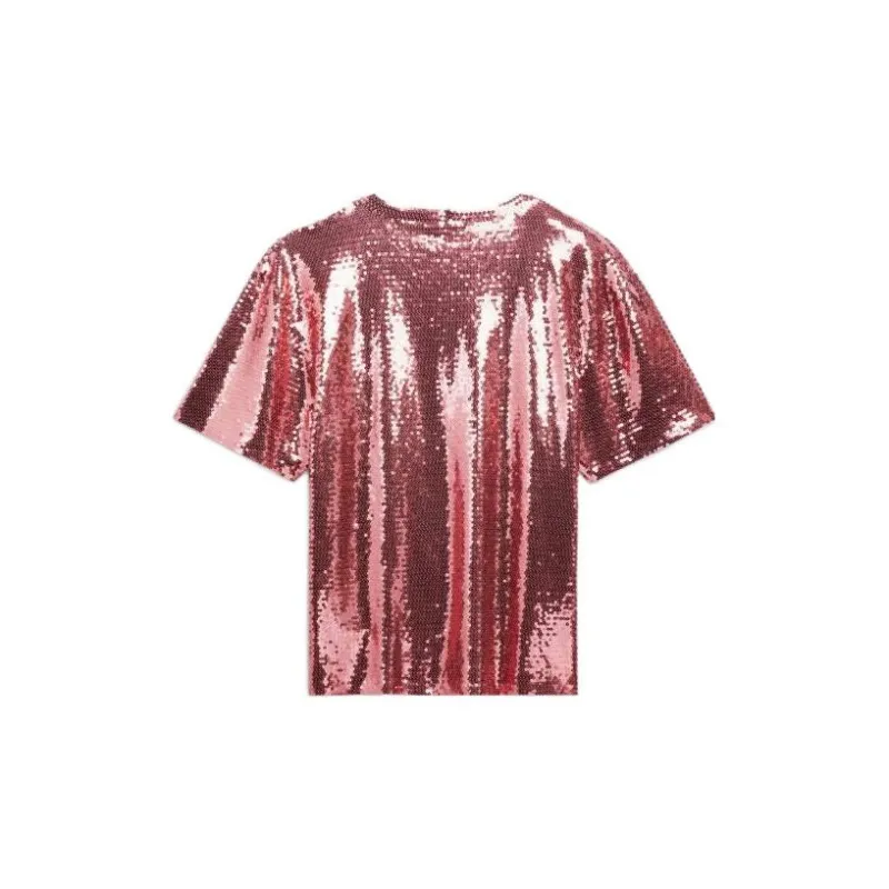 CELINE Sequin Embellished Crewneck T Shirt-1
