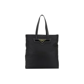 PRADA Nylon Tote Bag Shopping Bag Shoulder Bag Handbag Men's Black