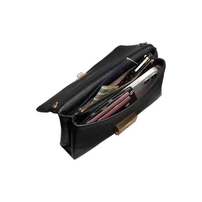 Kate Spade Carlyle Sheepskin Crossbody Bag Shoulder Bag Wallets Women's Black-3