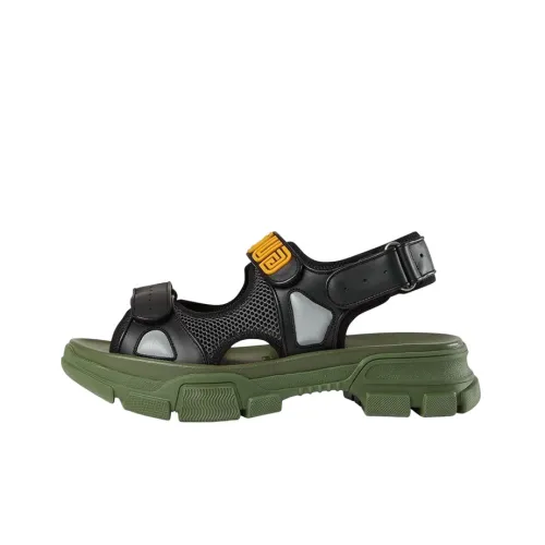 GUCCI Sandal Sega 'Black Green'