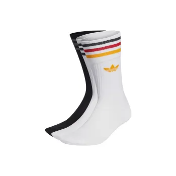 Adidas Originals Solid Crew Sock Mid Calf Socks Unisex 3 Pack