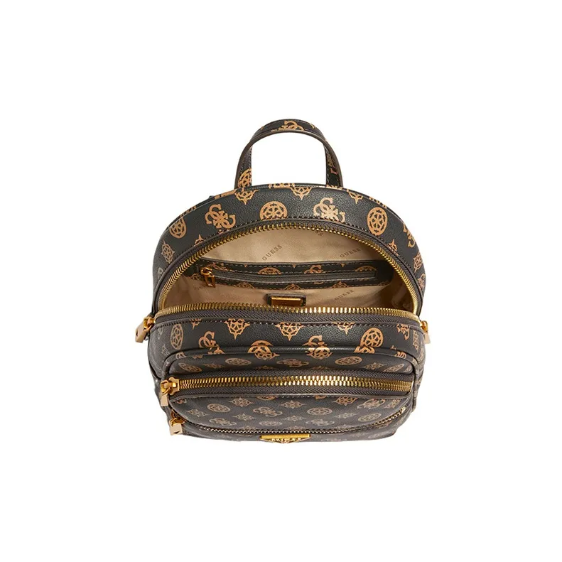 GUESS Polyurethane, Artificial Leather Backpack Mini Women's Brown-2