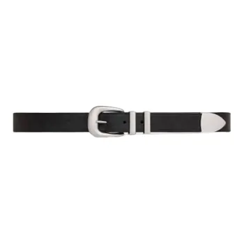 CELINE Double-Sided Smooth Buckle Cow Leather Belt Men's Black