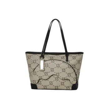 SPRAYGROUND PVC Basket Bag, Tote Bag, Shopping Bag, Handbag Medium Size Unisex Gray
