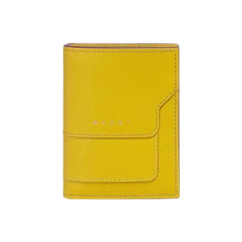 MARNI Calfskin Wallet Women's Yellow