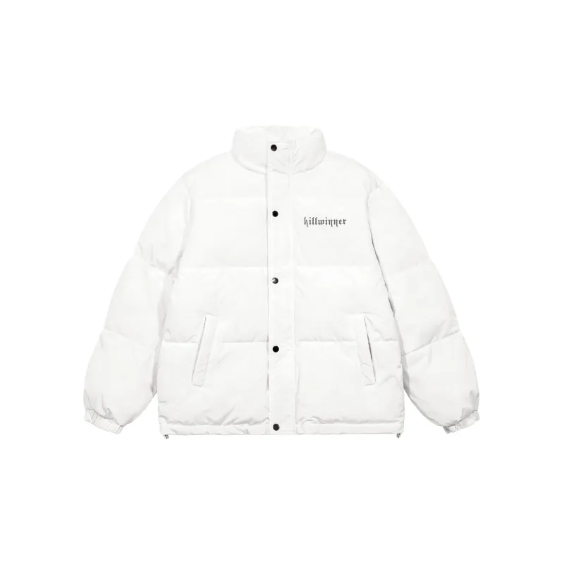 KILLWINNER Stand Collar Loose Fit Thickened Puffer Jacket Unisex-5