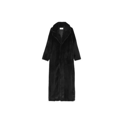 SAINT LAURENT Coats Women's Black