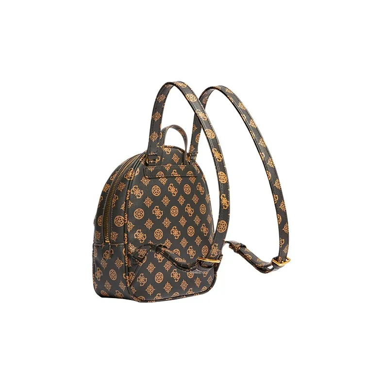 GUESS Polyurethane, Artificial Leather Backpack Mini Women's Brown-1