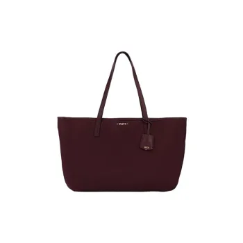 TUMI Voyageur Nylon Tote Bag Shopping Bag Shoulder Bag Handbag Small Size Women's Burgundy