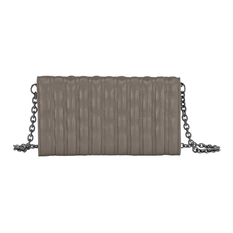 LONGCHAMP Brioche Lambskin Crossbody Bag Shoulder Bag Wallets Women's Gray-1