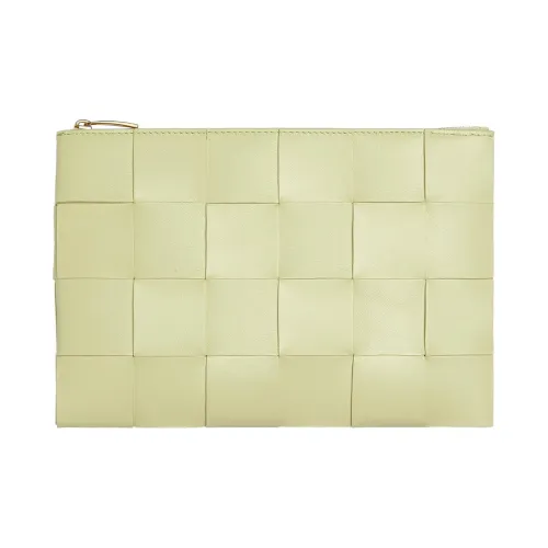 Bottega Veneta Pouch Small Intreccio Lemon Washed