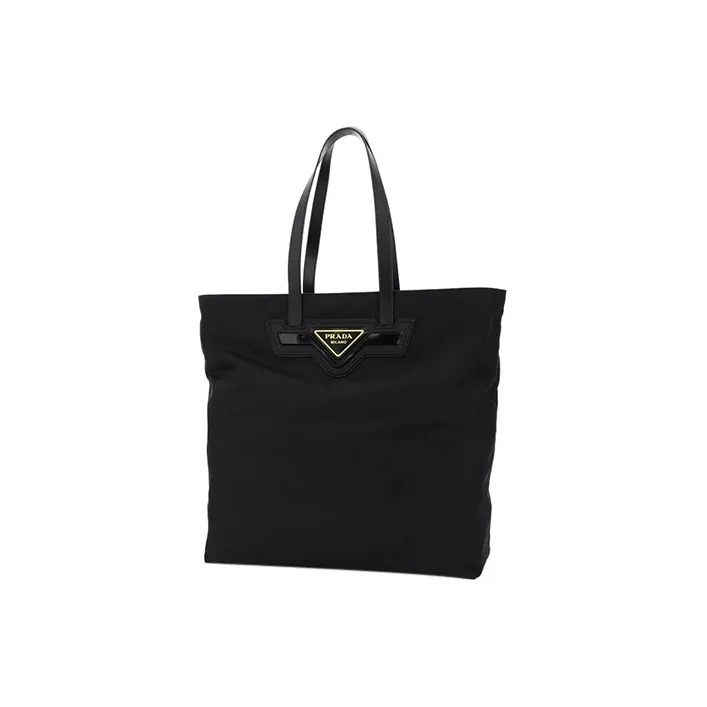 PRADA Nylon Tote Bag Shopping Bag Shoulder Bag Handbag Men's Black-1