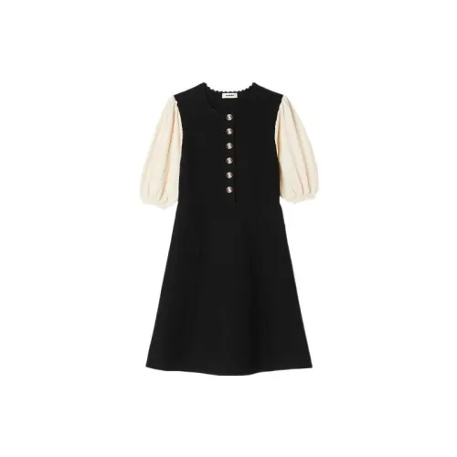 Sandro Short-Sleeved Dresses Women's Black