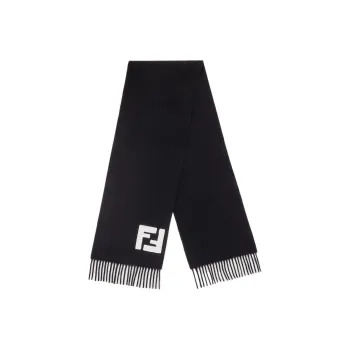 FENDI Knit Scarves Men Black