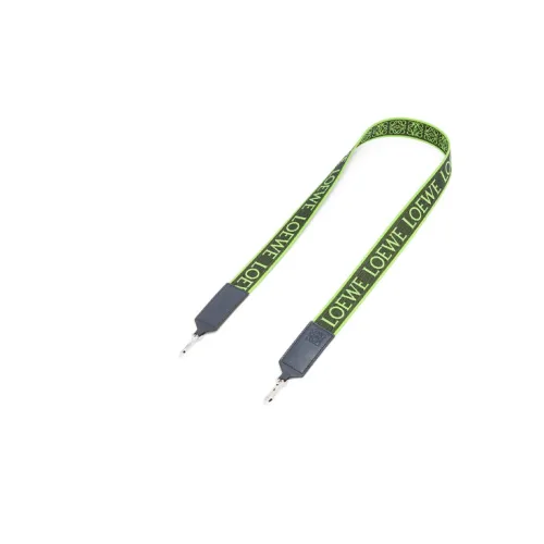 LOEWE Calfskin With Jacquard Bag Straps Women's Apple Green/Dark Marine Blue