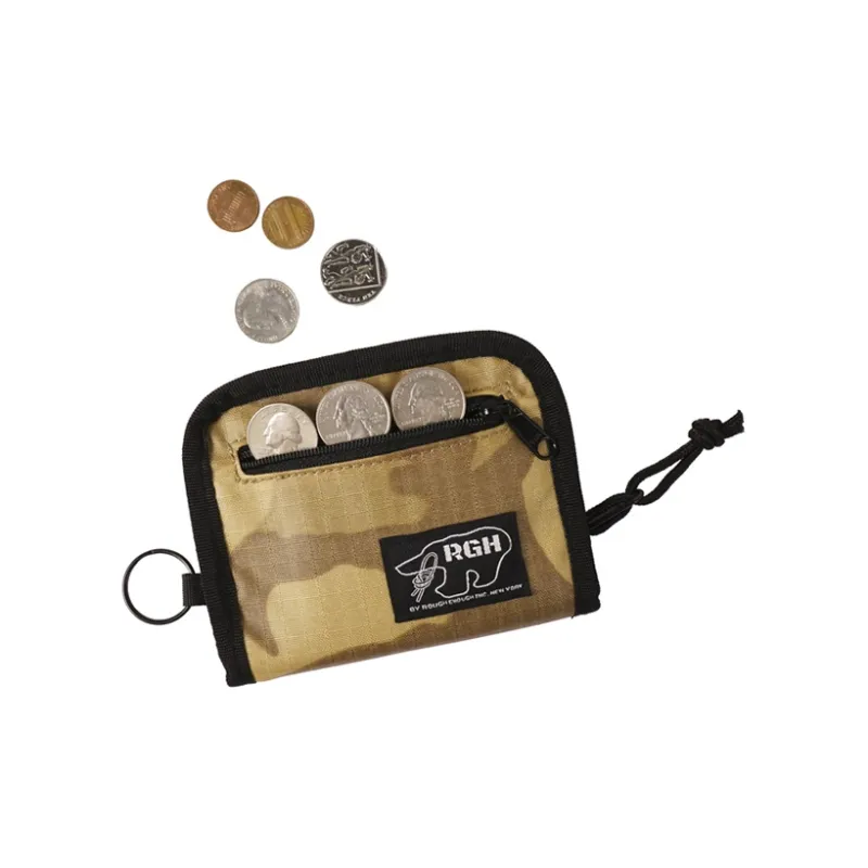 Rough Enough Nylon Wallet Purse Storage Bag Coin Purse Medium Size Unisex Arid Camouflage-2