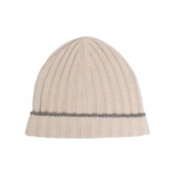 Brunello Cucinelli Turn-Up Brim Ribbed Beanie