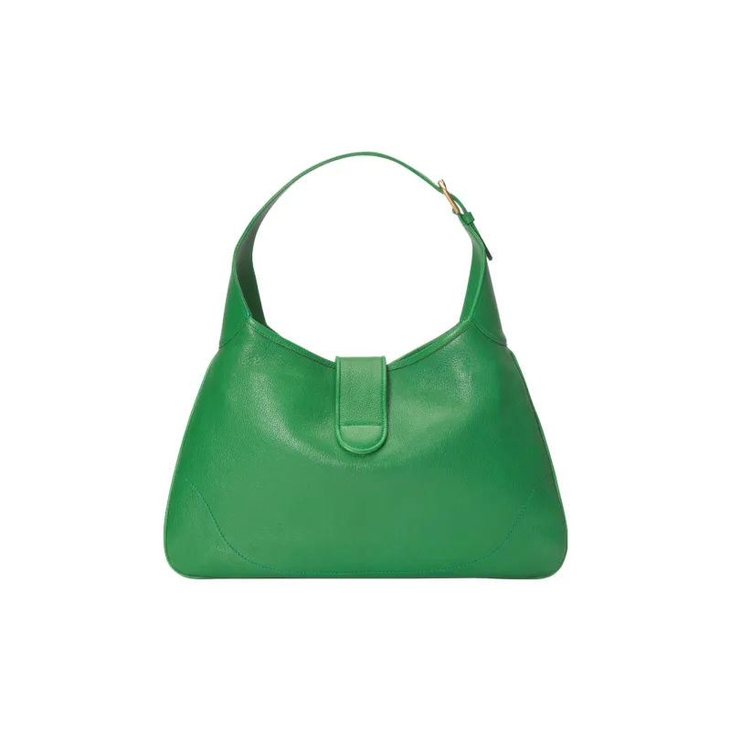 GUCCI Aphrodite Leather Handbag, Shoulder Bag Medium Size Women's Green-2