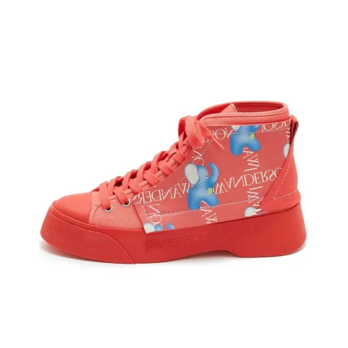 JW Anderson Lifestyle Shoes Women's Mid-Top Bright Red