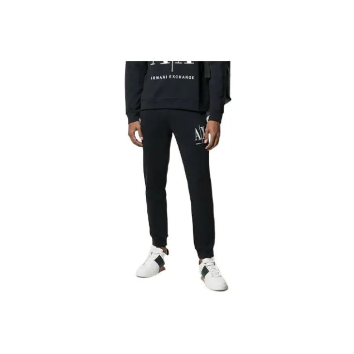 ARMANI EXCHANGE Logo Embroidered Straight Leg Track Trousers-2