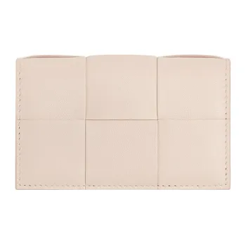 Bottega Veneta Sheepskin With Cow Leather Card Holder Women's Light Pink