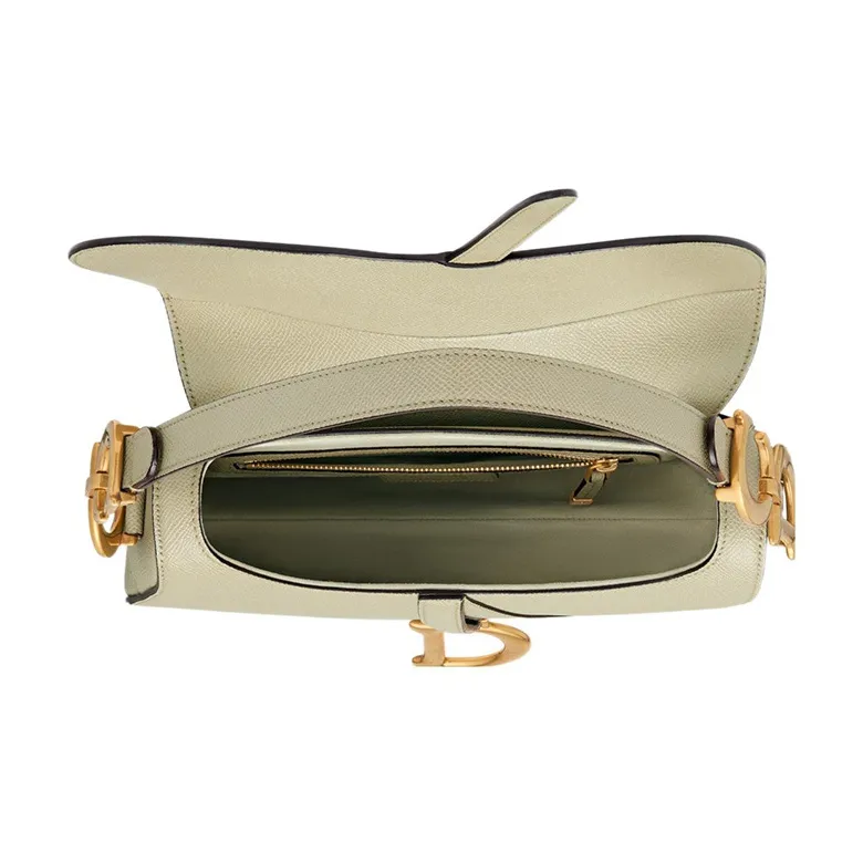 DIOR Saddle Calfskin Saddle Bag Shoulder Bag Crossbody Bag Handbag Women's Green-5