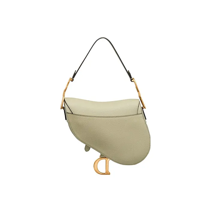 DIOR Saddle Calfskin Saddle Bag Shoulder Bag Crossbody Bag Handbag Women's Green-3