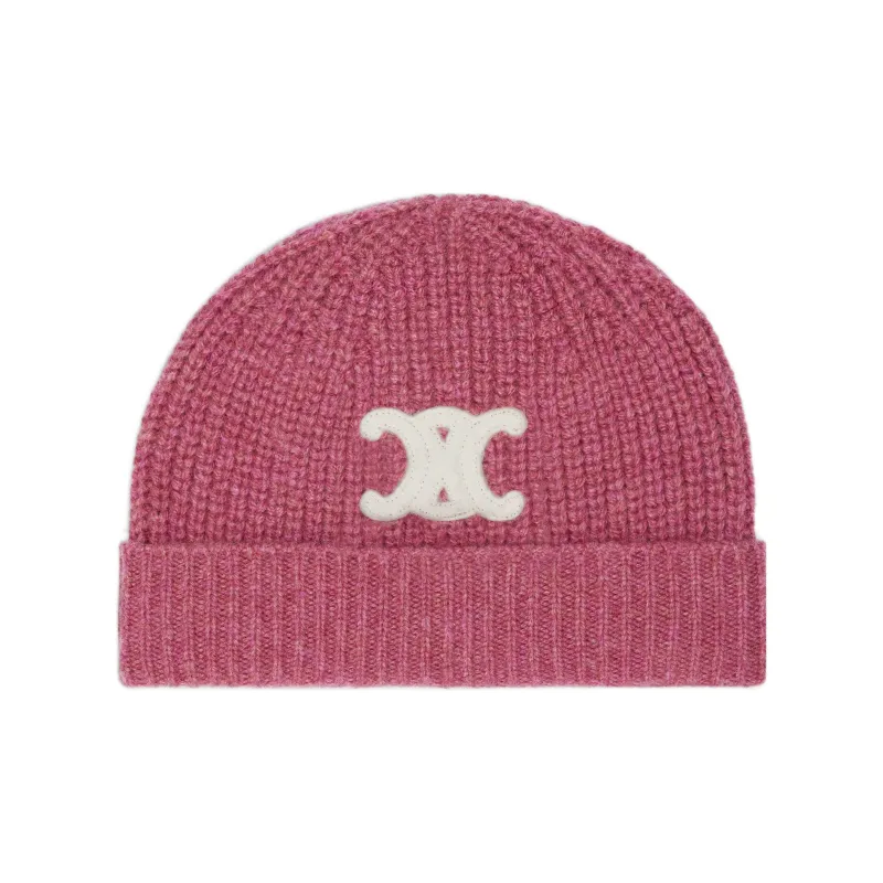 CELINE Cashmere Beanies Women's Pink-0