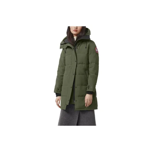 Canada Goose Shelburne Series Down Jackets Women's Army Green