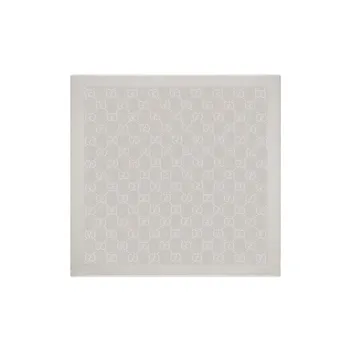 GUCCI Knit Scarves Women's Light Gray