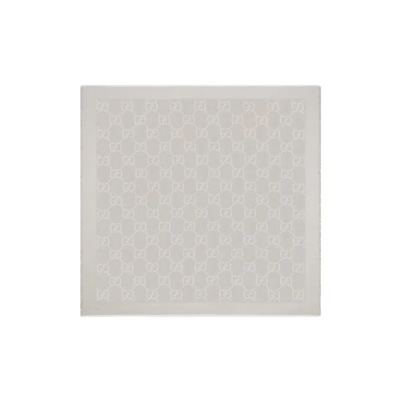GUCCI Knit Scarves Women's Light Gray-0